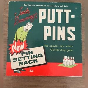 Vintage Jack Banning's Putt-Pins Indoor Golf Bowling Game